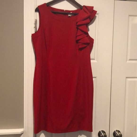 Calvin Klein Dresses & Skirts - Calvin Klein Red Dress